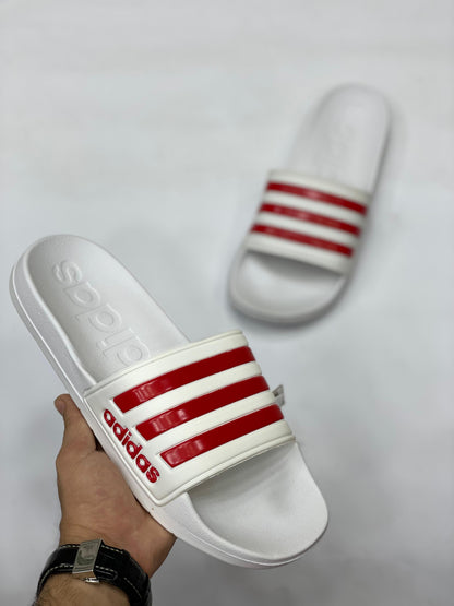 Adida's Adiillette Comfort 3 Line Red/White
