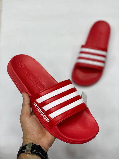 Adida's Adiillette Comfort 3 Line White/Red