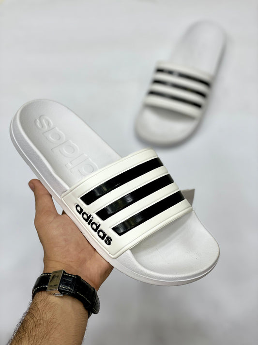 Adida's Adiillette Comfort 3 Line White/black