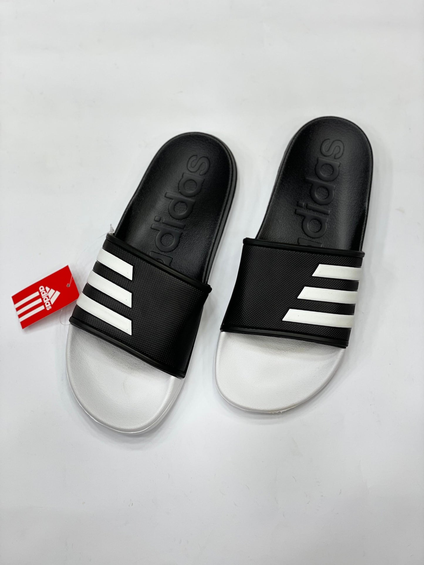 Adida's  Comfort 3 Line White/black